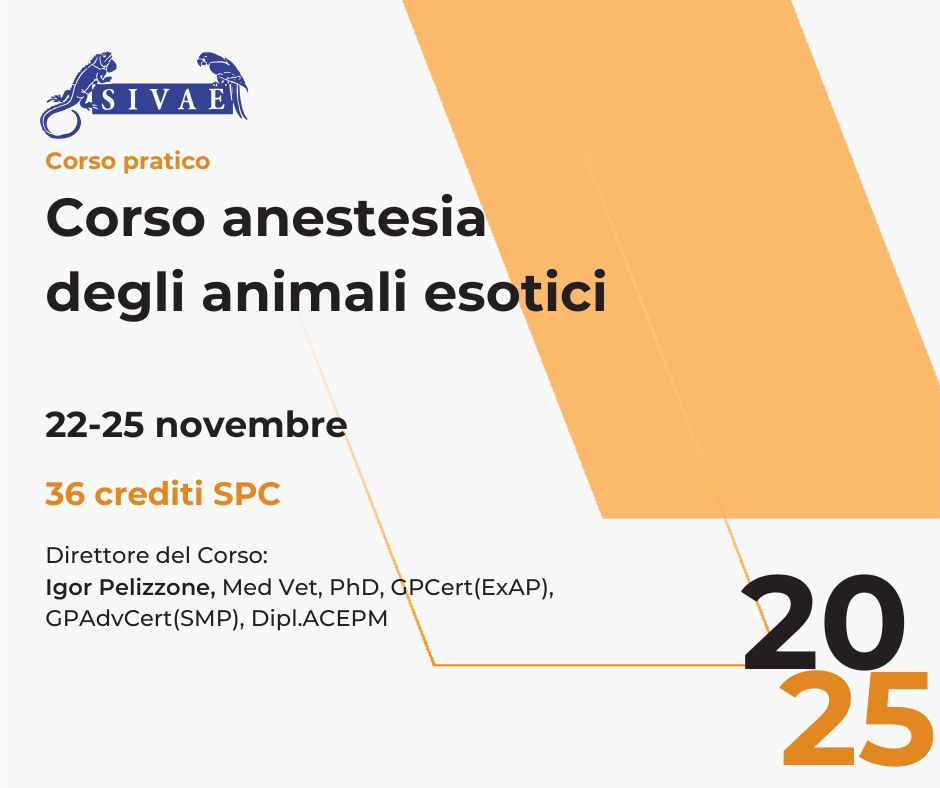 Corso anestesia degli animali esotici
