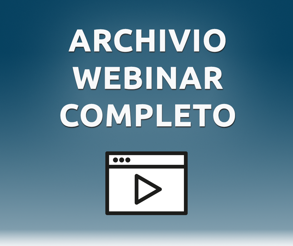 Archivio Webinar Completo 