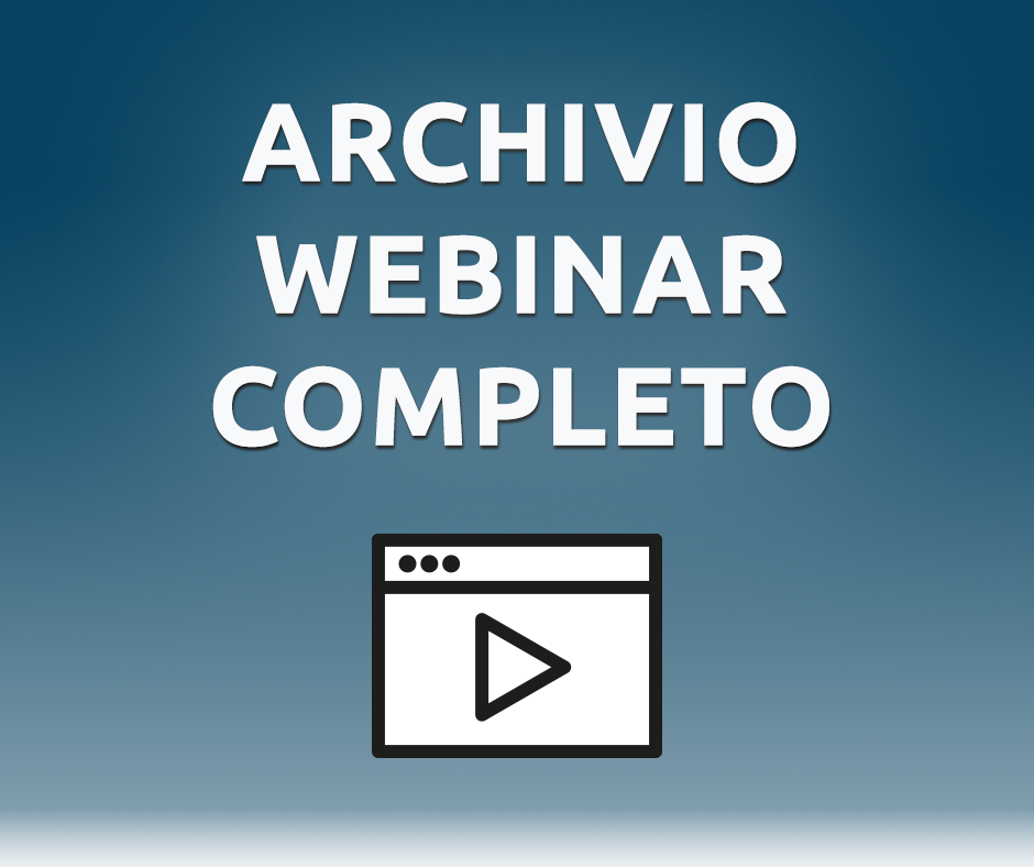Archivio Webinar Completo